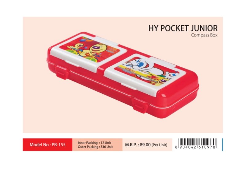 HY POCKET JUNIOR PENCIL BOX-PRATAP