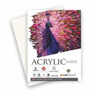 ACRYLIC PAPER SHEET 350 GSM A/3 (200) - COLORSPLASH