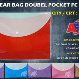 DOCUMENT BOTTON BAG DOUBLE POCKET - 12 MIC