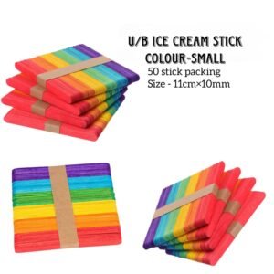 ICE CREAM STICK COLOUR - SMALL (50 PC PKT)