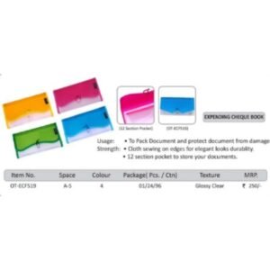 EC 519 - EXPANDING CHEQUE BOOK FOLDER-AEROTIX