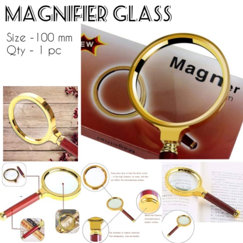METAL MAGNIFYING GLASS 100MM