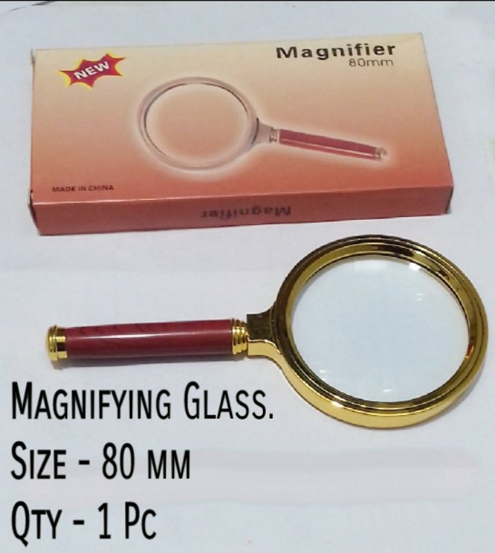 METAL MAGNIFYING GLASS 80MM