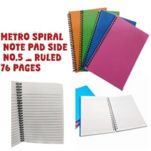 METRO SPIRAL NOTE PAD SIDE NO.5 (76 PAGES) - KATHURIA