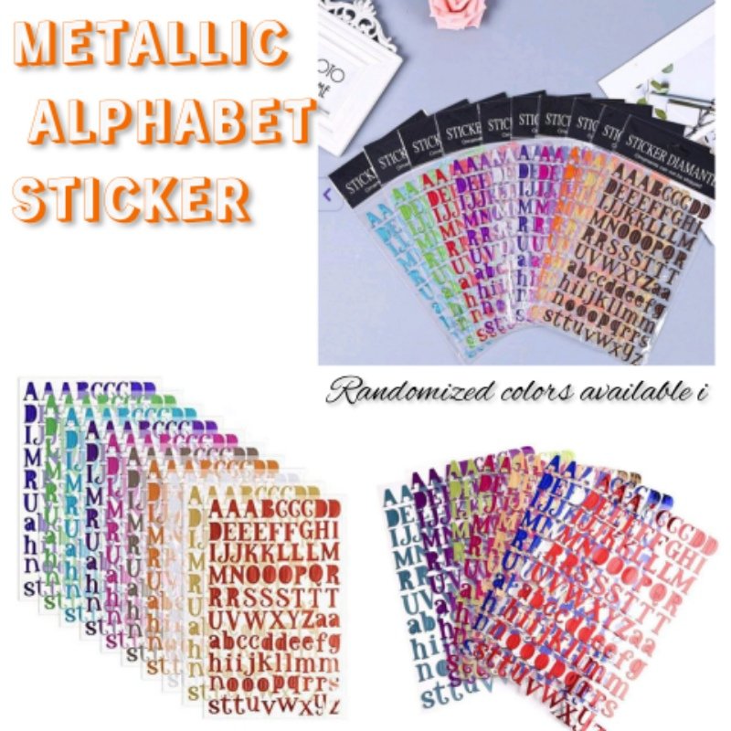 METALLIC ALPHABET STICKER