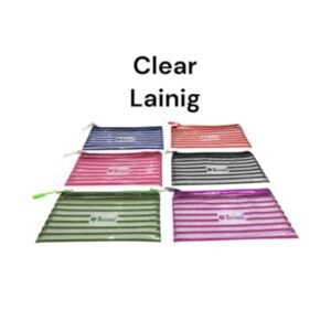 CLEAR LINING ZIPPER PENCIL POUCH (1CHAIN) -TWINKLE