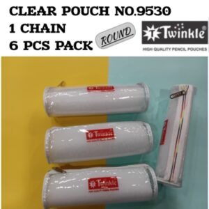CLEAR POUCH ROUND  NO.9530 (1CHAIN) -TWINKLE