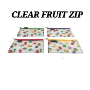 CLEAR FRUIT ZIPPER PENCIL POUCH (1CHAIN) -TWINKLE