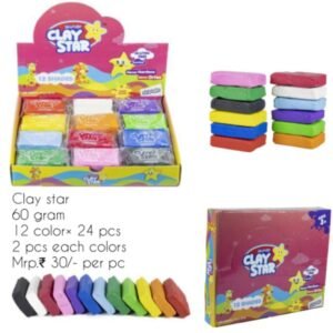 CLAY MIX COL.60 GRAM (24PCS) - SKOODLE
