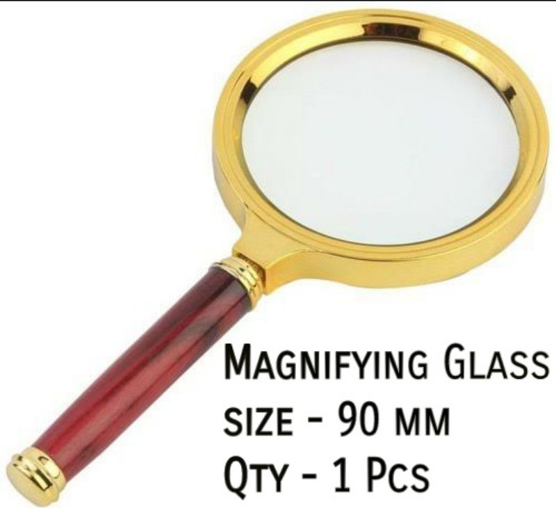 METAL MAGNIFYING GLASS 90MM