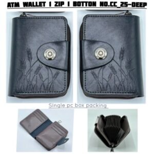 ATM WALLET 1 ZIP 1 BOTTON NO.CC_25-DEEP