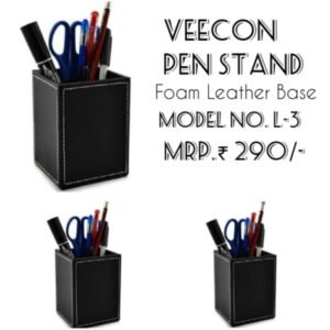PEN STAND SQURE LEATHER  L-3-VEEKON