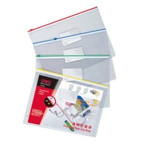 ZIPPER POUCH TRANS. A/5 NO.6-DEEP