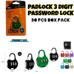 PADLOCK 3 DIGIT PASSWORD LOCK