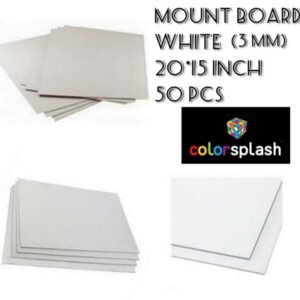 MOUNT BOARD HALF - COLORSPLASH (15×20 WHITE CARD)