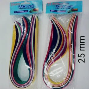 PAPER QUILLING STRIP 25MM MIX (100PCS)