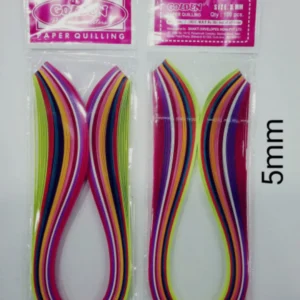 PAPER QUILLING STRIP 5MM MIX (35) - GOLDEN