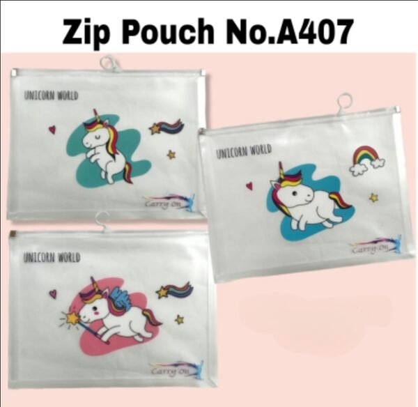 ZIPPER POUCH HEAVY UNICORN A/5 NO.A-407