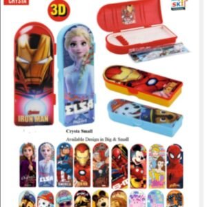 CRYSTA 3D SMALL PENCIL BOX-SKI