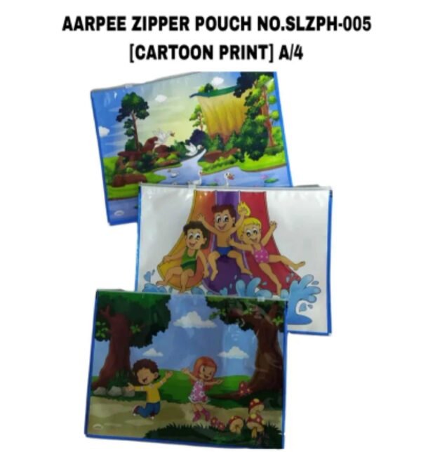 ZIPPER POUCH CARTOON PRINT NO.SLZPH-005-AARPEE