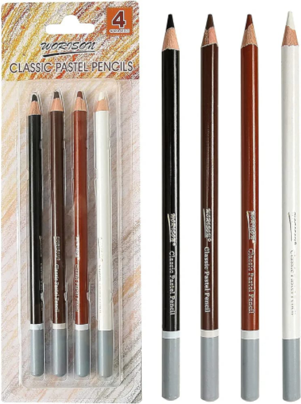 CLASSIC SKIN SOFT PASTEL PENCIL (4PCS)-WORISON