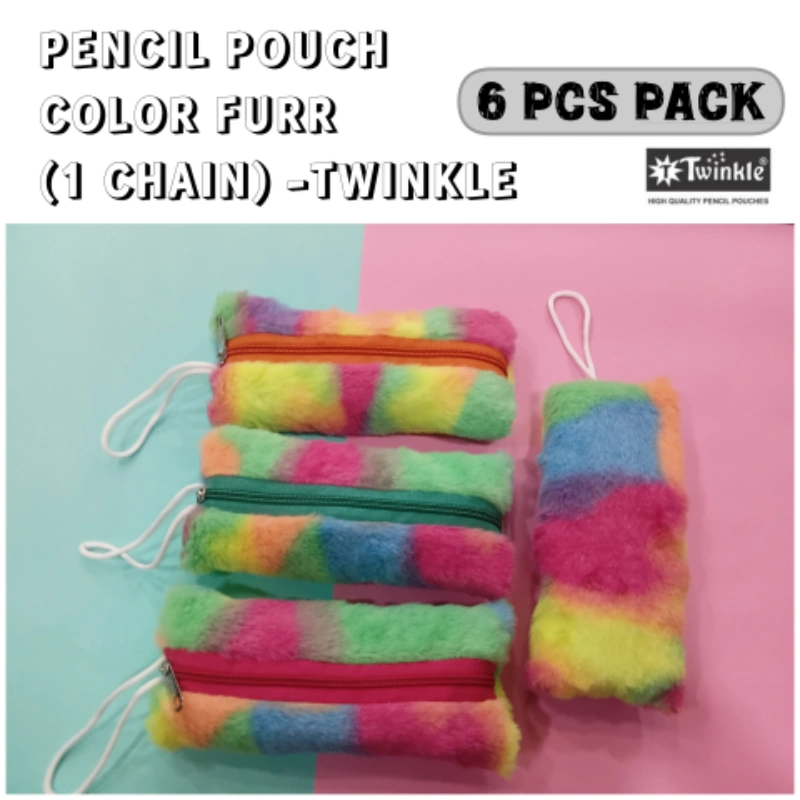 ZIPPER POUCH COLOR FURR (1 CHAIN)-TWINKLE