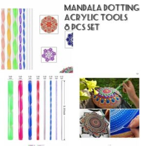 MANDALA DOTTING TOOLS ACRYLIC - 8 PCS