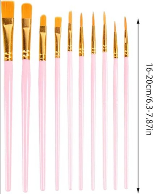 ARTIST PAINTING BRUSH MIX SET (10 PCS) - Image 3