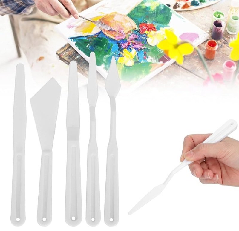 PLASTIC PAINTING KNIFE - 6 PCS - Image 4