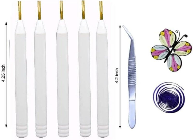 QUILLING NEEDAL TOOLS WHITE (12 PCS) - Image 2