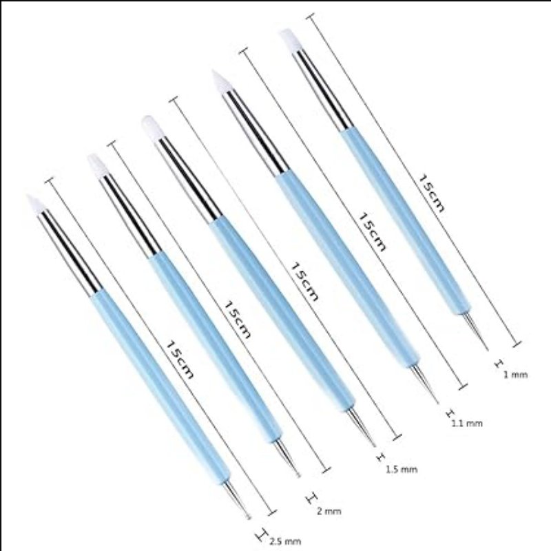 SILICON BRUSH & EMBOSSING TOOLS SET (5 PC) - Image 5