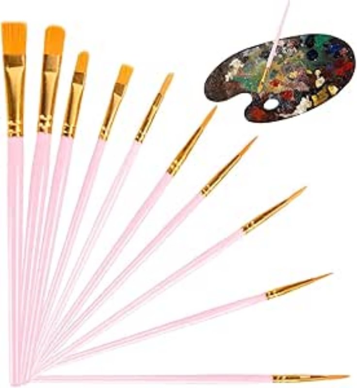 ARTIST PAINTING BRUSH MIX SET (10 PCS) - Image 4