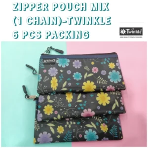 ZIPPER POUCH MIX (1 CHAIN)-TWINKLE