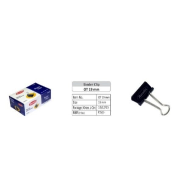 BC 19 BINDER CLIP 19 MM - AEROTIX