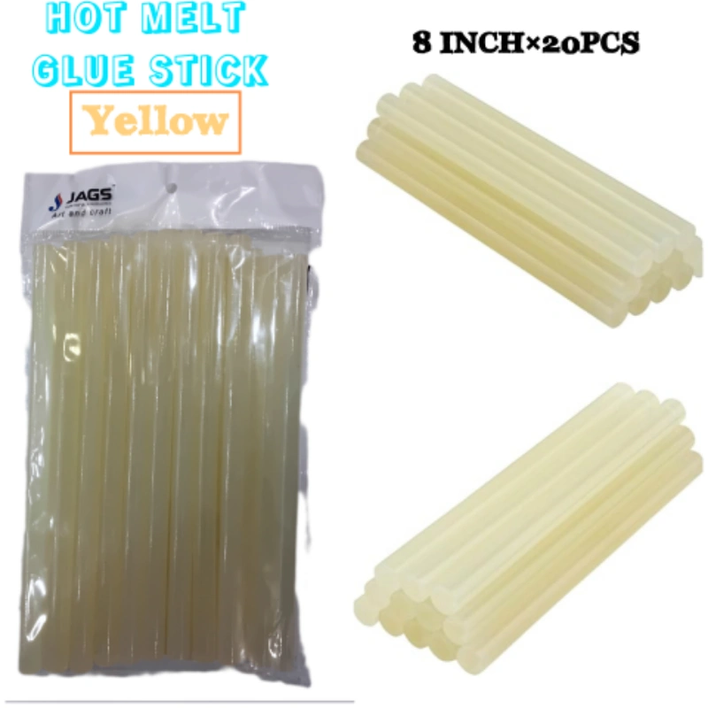GLUE GUN STICK THICK YELLOW-JAGS