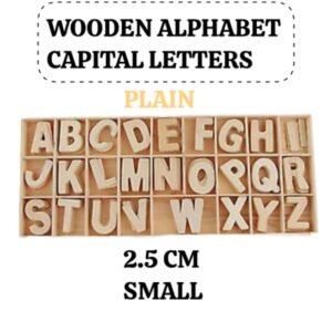 WOODEN ALPHABET PLAIN SMALL