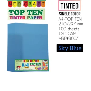 TOP TEN TINTED SKY BLUE_A/4 (100 PCS) -AJARAMAR