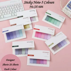 STICKY NOTE ZIGZAK 5 COLORS (100PCS)