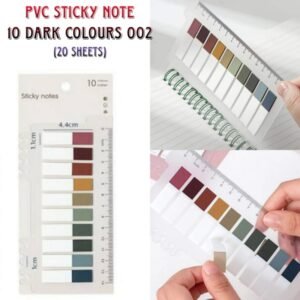 PVC STICKY NOTE 10 DARK COLOURS 002 (200PCS)